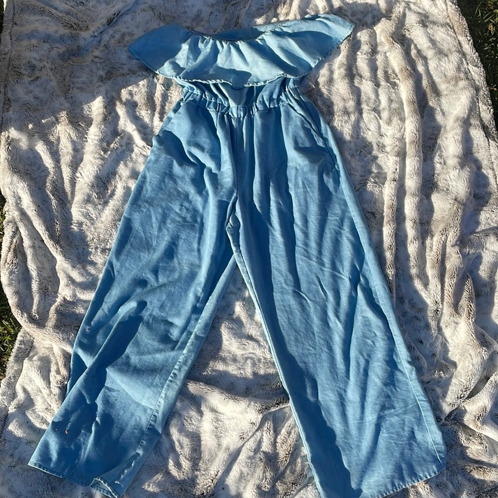 Lucca blue jumpsuit | cute jumper | full pants |